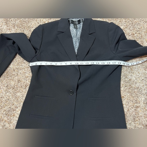 Apostrophe Black Jacket Business Career Blazer Size 10 Lined Pockets - Picture 6 of 8